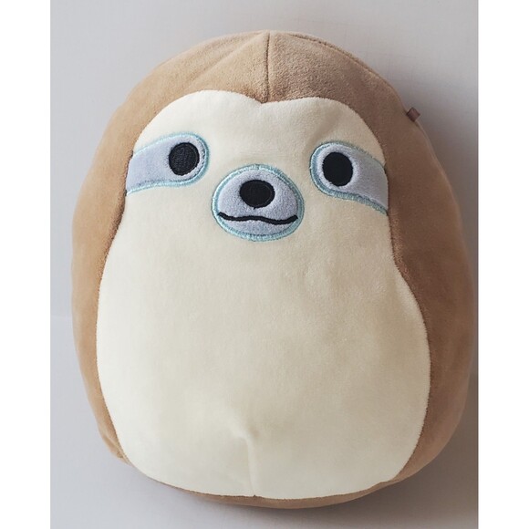 Squishmallows Simon The Sloth 8" Plush Stuffed Animal Brown Blue Eyes Lovey - Picture 1 of 10